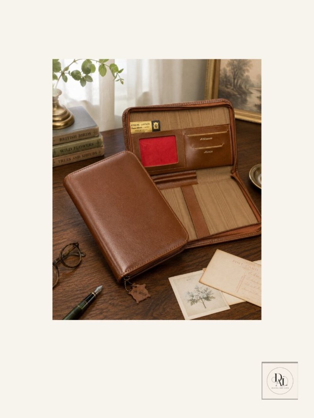Vintage Cooper-Weeks Genuine Leather Travel Organizer Made in Canada